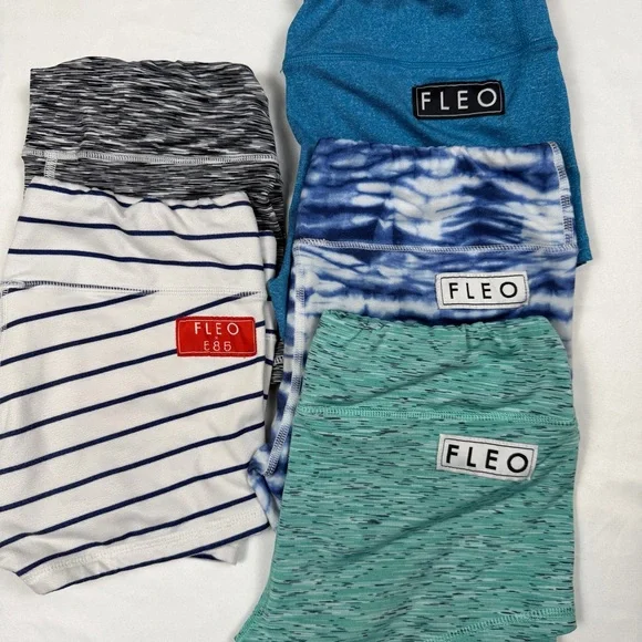 FLEO Shorts Bundle 5 Pair Size Small CrossFit Gym Training Workout Athletic - Picture 2 of 13